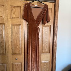 Baltic Born Megan Velvet Wrap Dress Spice M